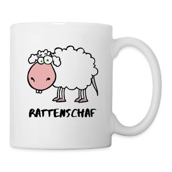 Rattenschaf - Tasse - Weiß - Rechts