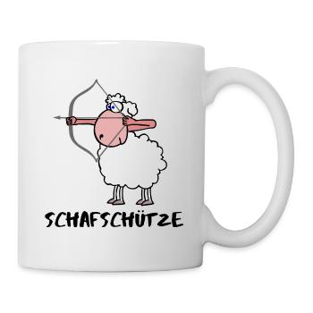 Sagittarius Sagittarius Zodiac sign Sheep - Mug - white - Right