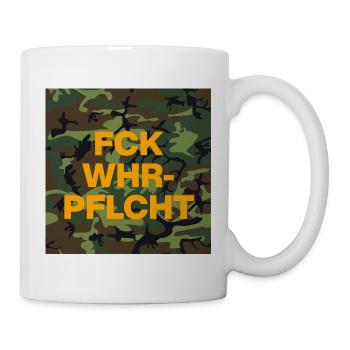 DE WHR-PFL ! MUSTERUNG, MERDE FÉDÉRATION DE CONSCRIPTION - Mug blanc - blanc - Droite