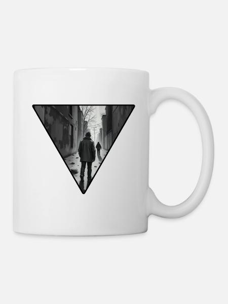 Urban Noir Gassenpfad - Tasse - Weiß
