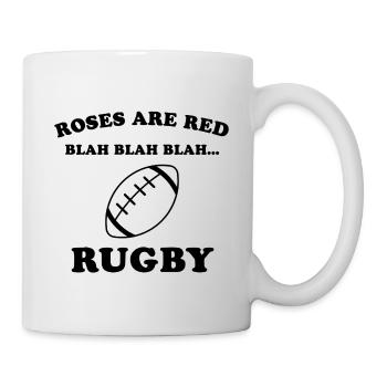Roses are red – Rugby - Mug - white - Right