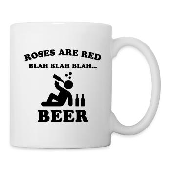 Roses are red – Beer - Mug - white - Right