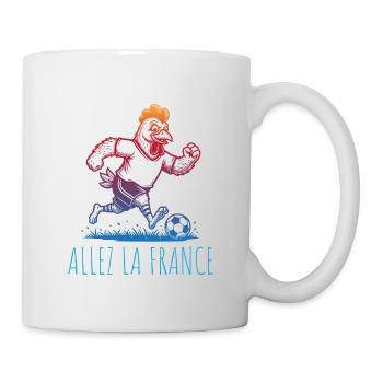 Allez la France Football Hahn - Mug blanc - blanc - Droite