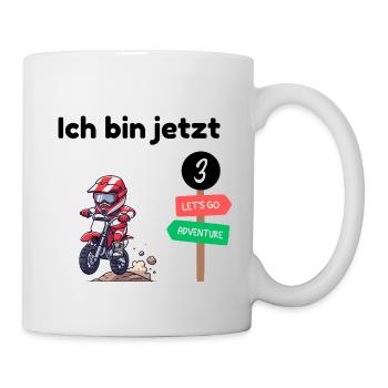 3rd Birthday - Motocross Shirt - Mug - white - Right
