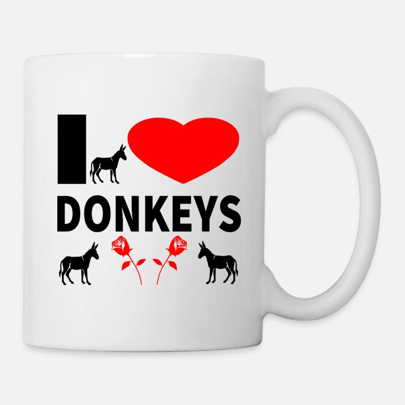Esel - Tasse - Weiß