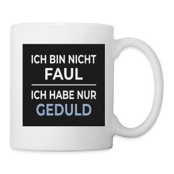 Je ne suis pas paresseux – je suis juste patient - Mug blanc - blanc - Droite