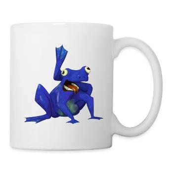 Yogi-Frosch - Tasse - Weiß - Rechts