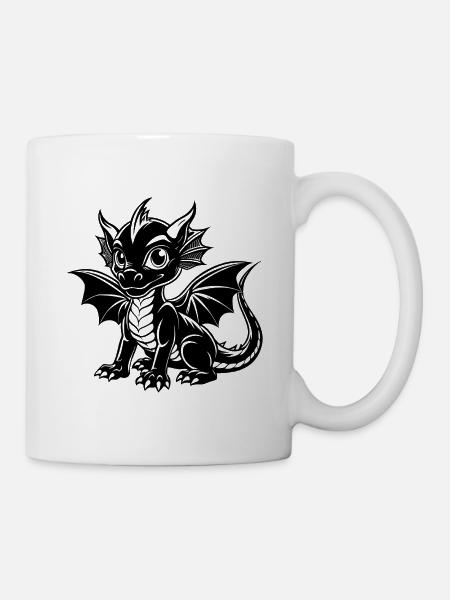 Babydrache - Tasse - Weiß