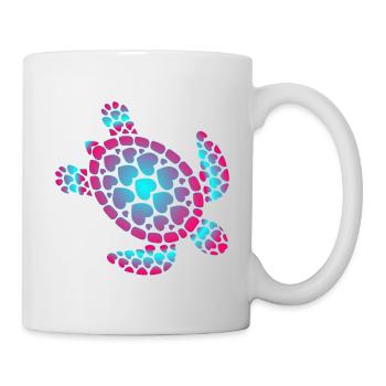 Love Turtle Summer - Tasse - Weiß - Rechts