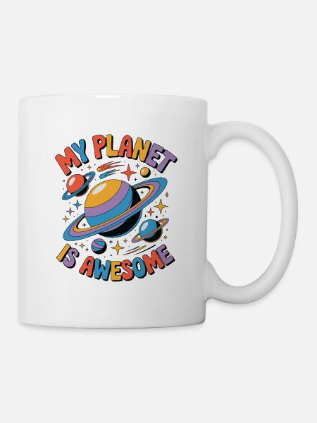 My Planet Is Awesome - Tasse - Weiß