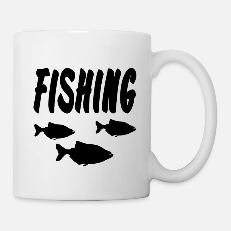 Angeln - Tasse - Weiß