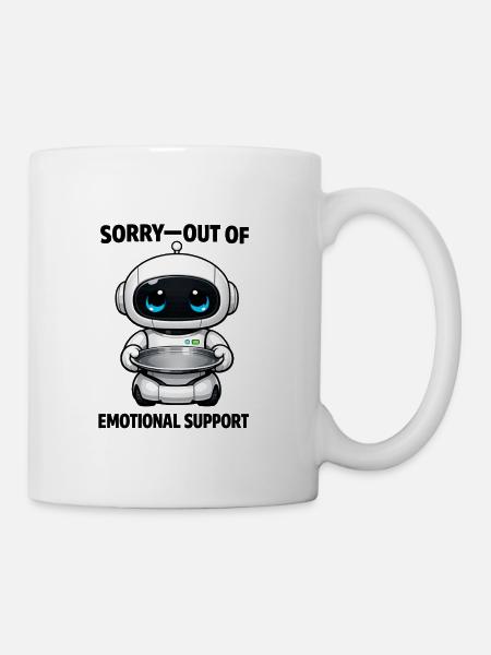 Snack Bot Küchenfreund - Tasse - Weiß