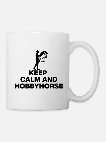 KEEP CALM AND HOBBYHORSE! HOBBYHORSING - Mug - white