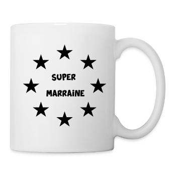 SUPER MARRAINE - Mug blanc - blanc - Droite