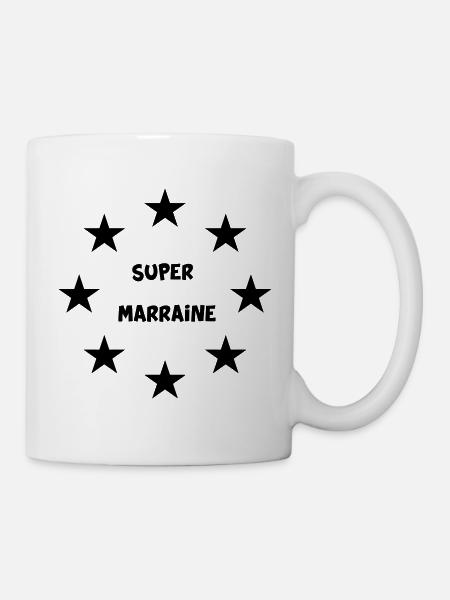 SUPER MARRAINE - Mug blanc - blanc