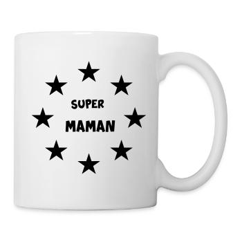 Super-Mama - Tasse - Weiß - Rechts