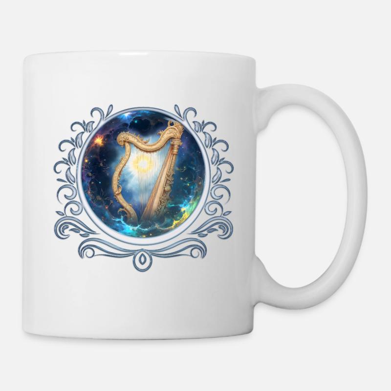 Sky Harp dans le tourbillon stellaire - Mug blanc - blanc