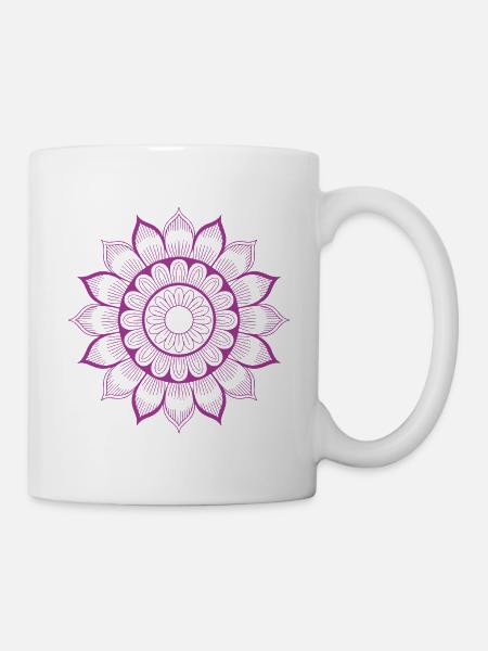 Mandala - Tasse - Weiß