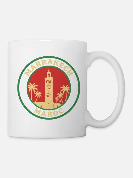 Marrakech Maroc Marocain Marocaine - Mug blanc - blanc
