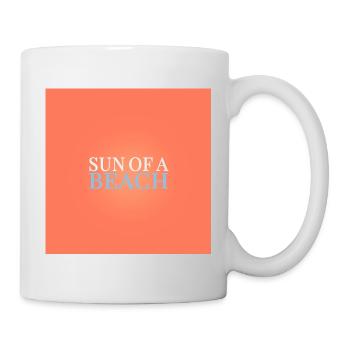 Sun of a Beach – Cheeky Summer Design - Mug - white - Right