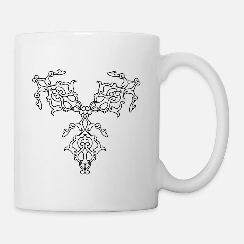 Motifs géométriques - Mug blanc - blanc