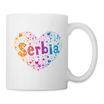 Serbie - Mug blanc - blanc - Droite