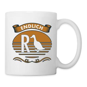 Enfin la retraite - Mug blanc - blanc - Droite
