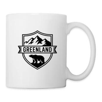 Grönland – Skiabzeichen-Tee - Tasse - Weiß - Rechts