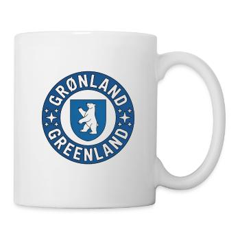 Grönland – Rundes Abzeichen-Tee - Tasse - Weiß - Rechts