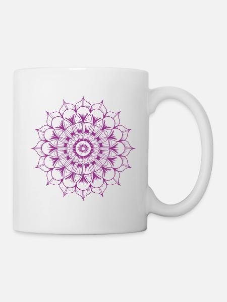 Mandala - Tasse - Weiß