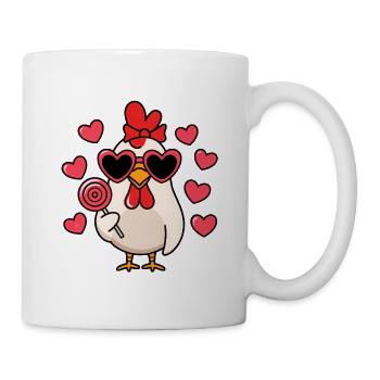 Huhn lolli - Tasse - Weiß - Rechts