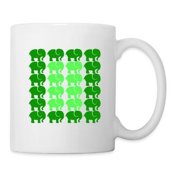 Éléphant - Mug blanc - blanc - Droite
