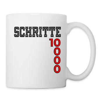 Sports Motivation Steps - Mug - white - Right