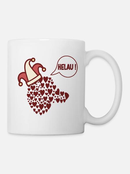Dackel Hundekostüm Karneval Helau - Tasse - Weiß