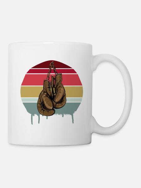 Boxing Handschuhe - Tasse - Weiß
