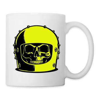 Skull Helm Popart - Tasse - Weiß - Rechts