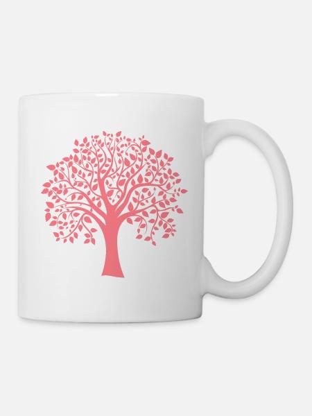 Icon Red Jumbo Tree Print Silhouette - Mug - white