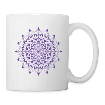 Mandala - Tasse - Weiß - Rechts