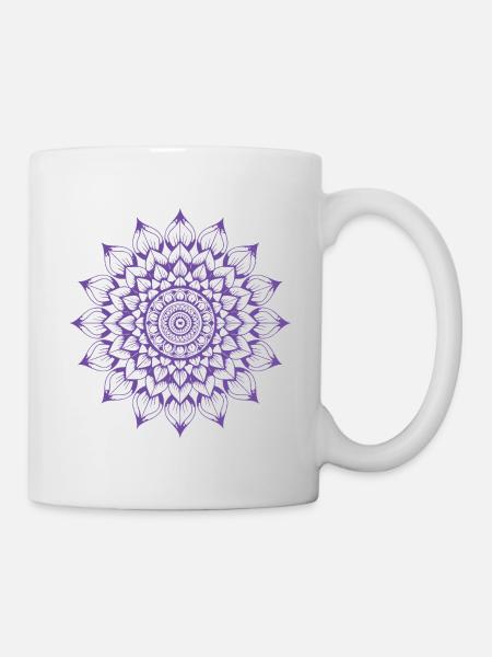 Mandala - Tasse - Weiß
