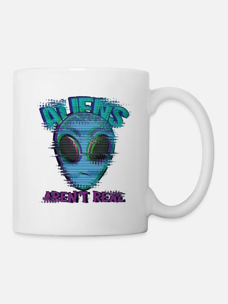 Weird Isn't Real Alien Glitch - Mug - white