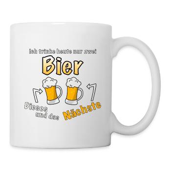 Noch ein Bier, bitte - Tasse - Weiß - Rechts