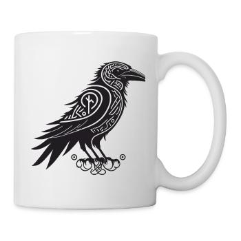 Raven Tribal Black - Mug - white - Right
