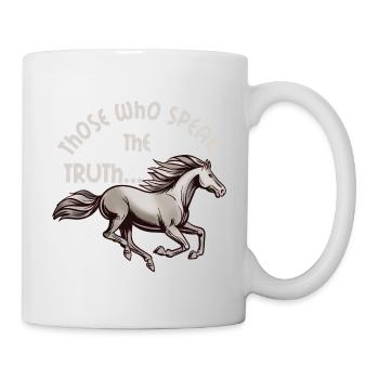 Le cheval et la Vérité - Mug blanc - blanc - Droite