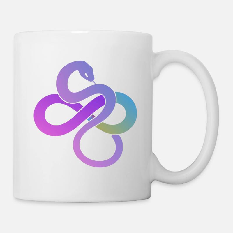 Bunte Unendlichkeitsschleife - Tasse - Weiß