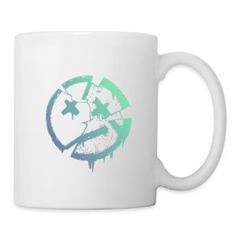 Cercle grunge avec X – Imprimé - Mug blanc - blanc - Droite