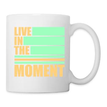 Vivre dans l’instant Pleine conscience de la présence - Mug blanc - blanc - Droite
