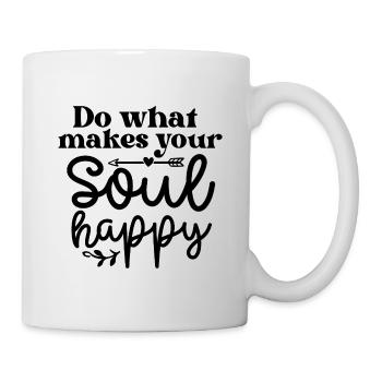 Do what makes your soul happy - Mug blanc - blanc - Droite