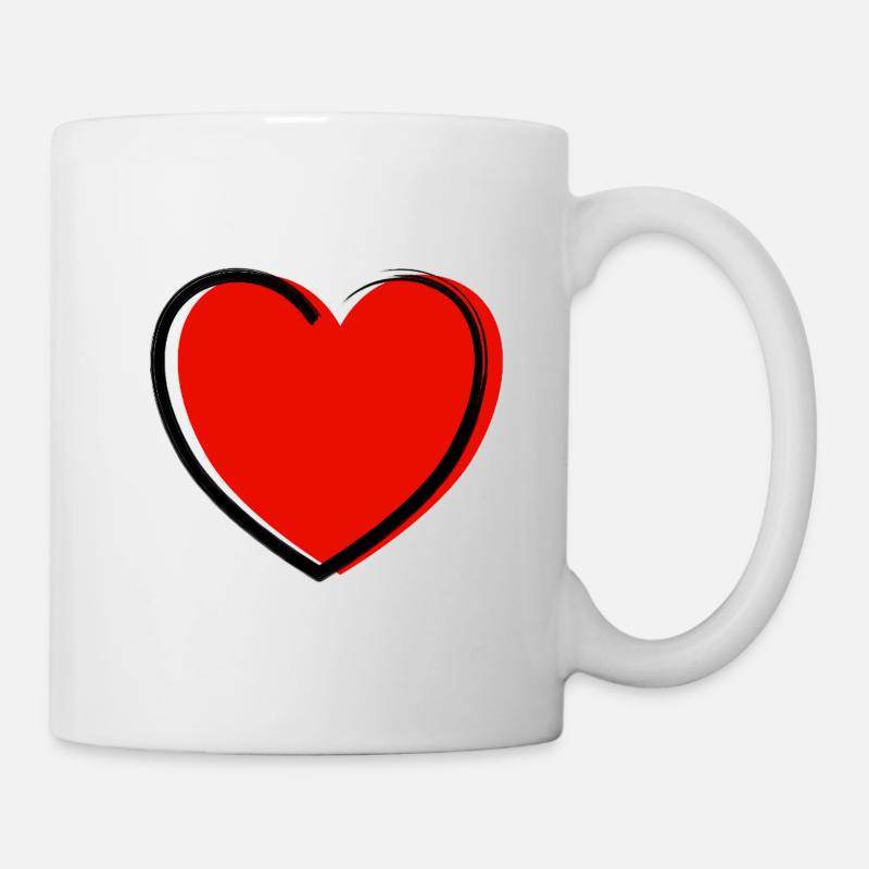 Heart - Mug - white