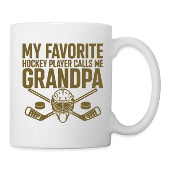 Proud Hockey Dad My Favourite Player's Coach - Mug - white - Right
