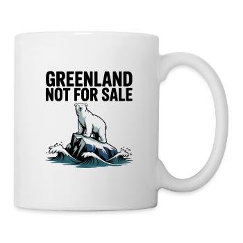 Grönland steht nicht zum Verkauf! - Grönland / Grønland - Tasse - Weiß - Rechts